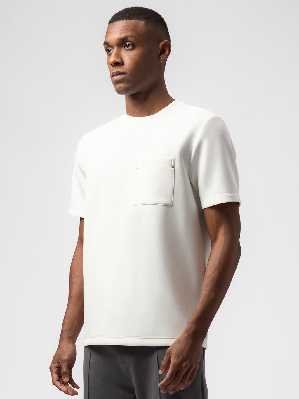Modal Blend Pocket Tee And Cozyapscer Straight Leg Pant Set
