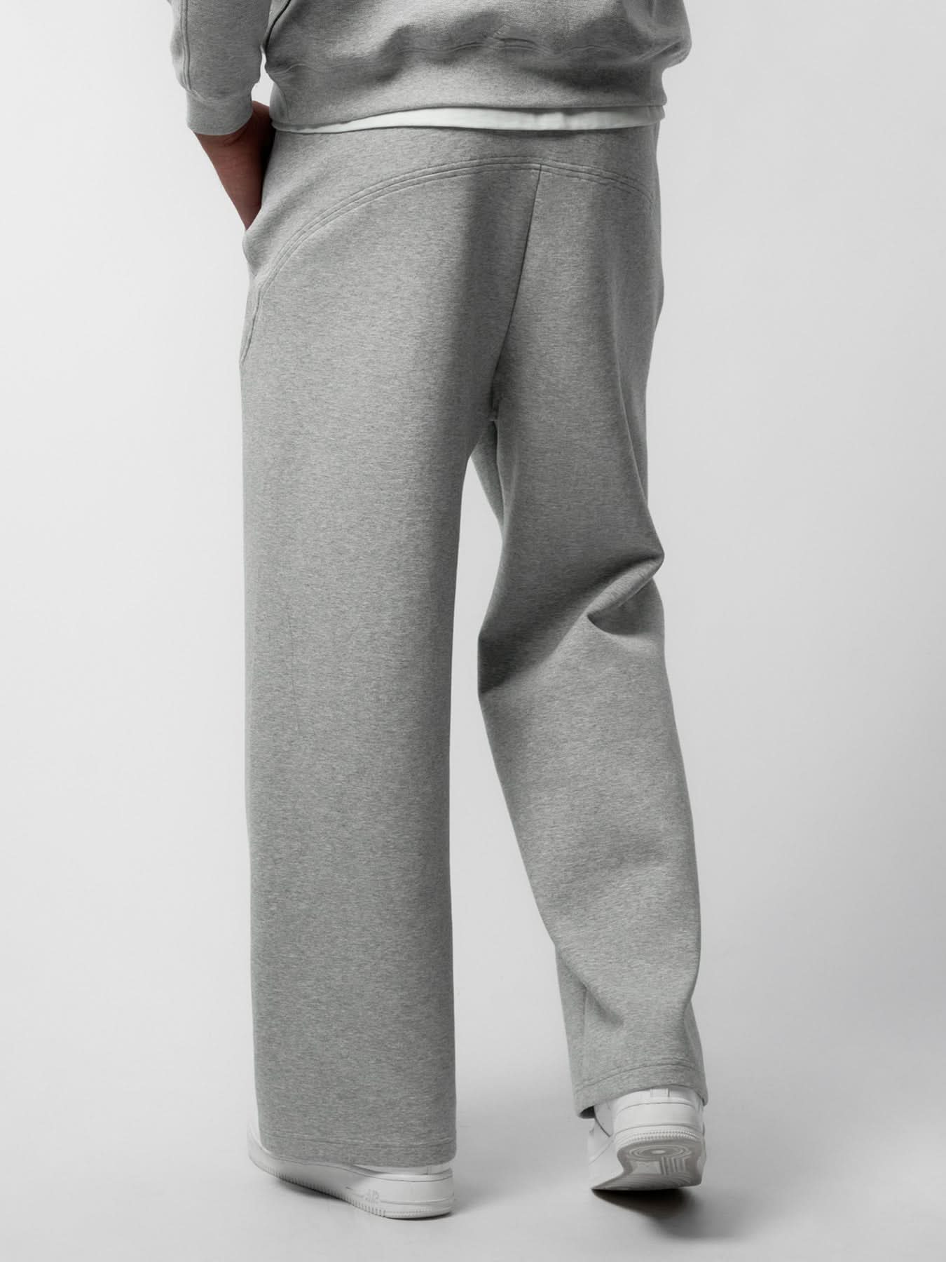 Modal Blend Pocket Tee And Cozyapscer Straight Leg Pant Set