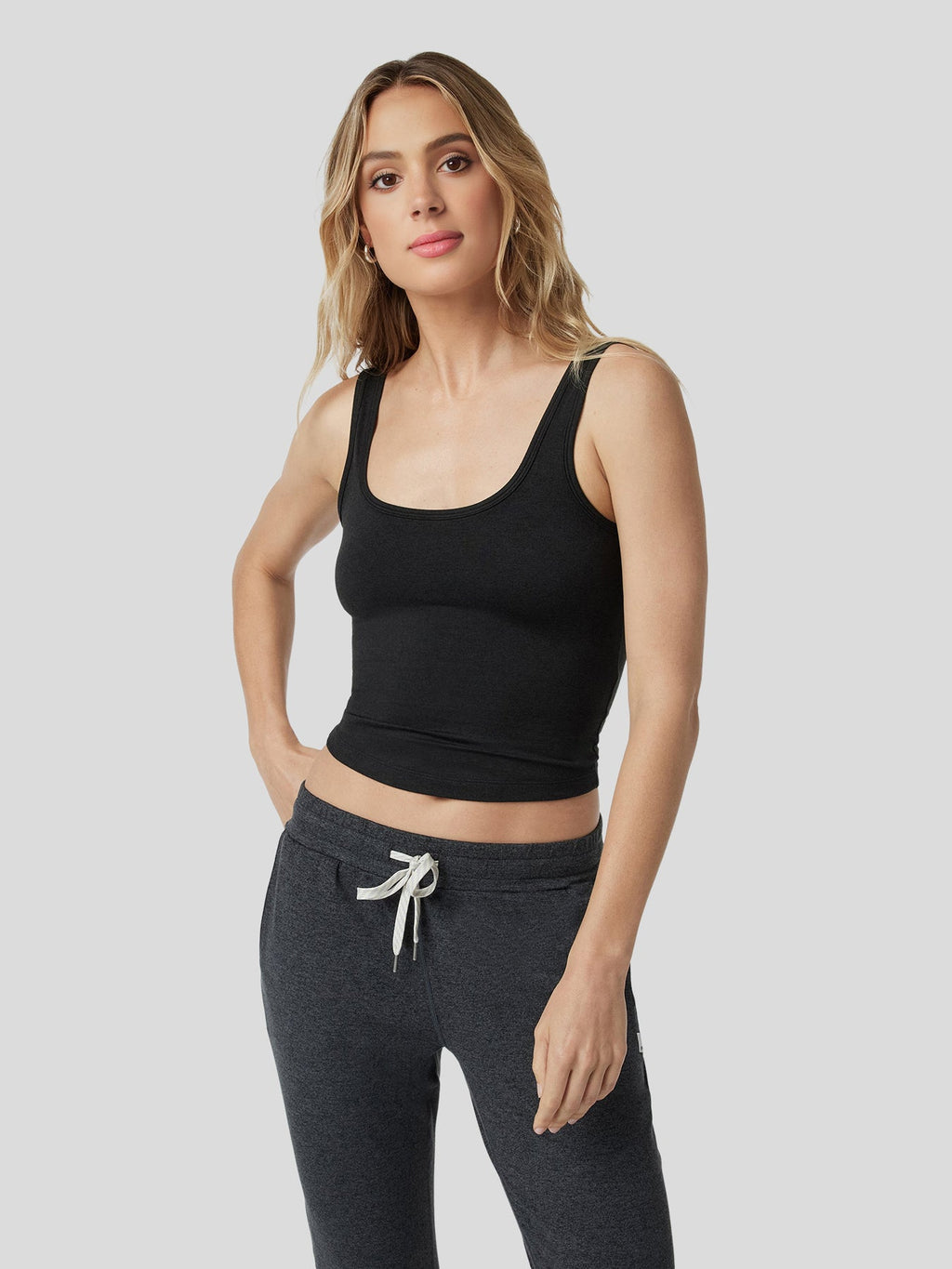 Women Velou Tank, Full Zip Hoodie & Wide Leg Pant 3-piece Set