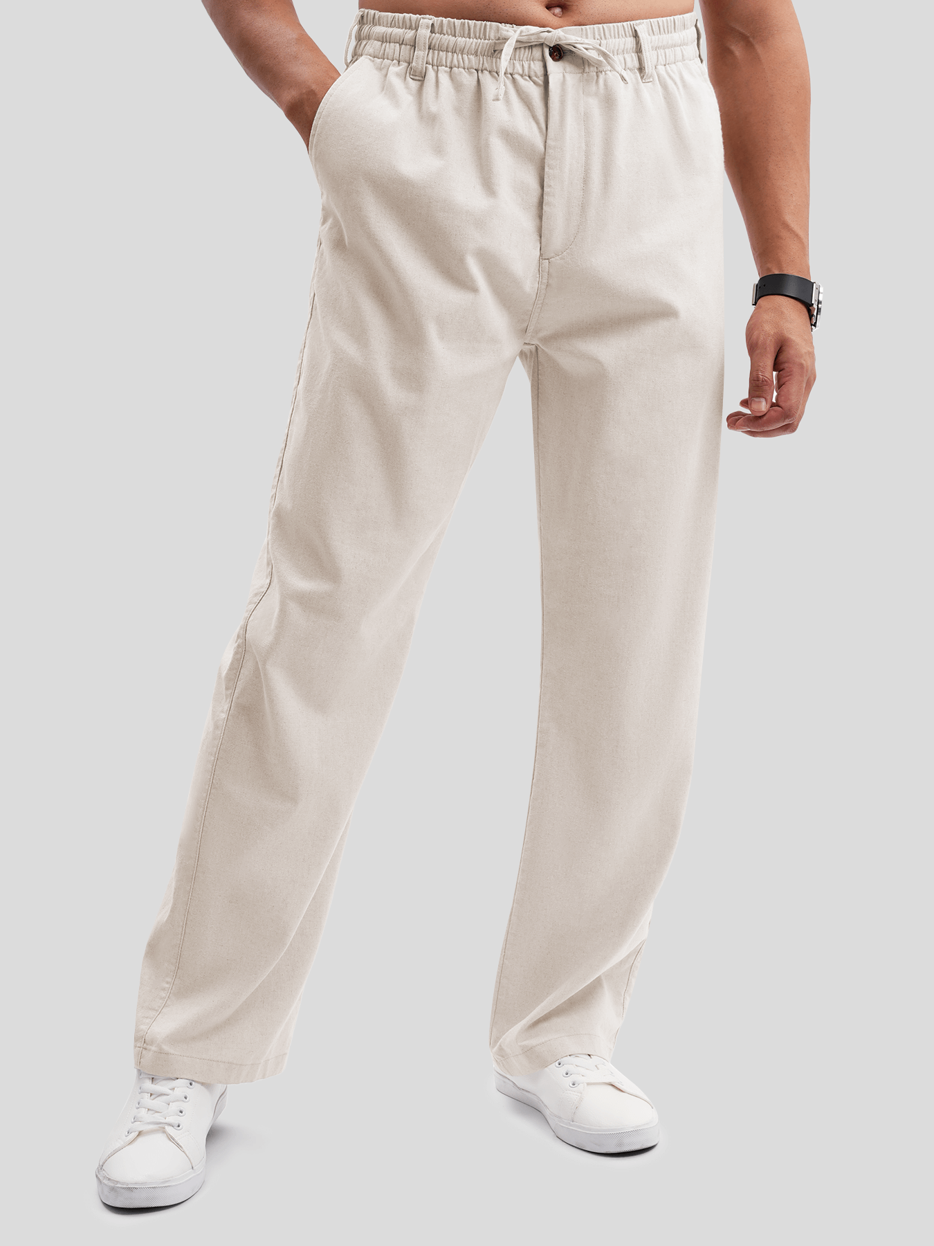 DreamWear Italian Linen Elastic Drawstring Pant