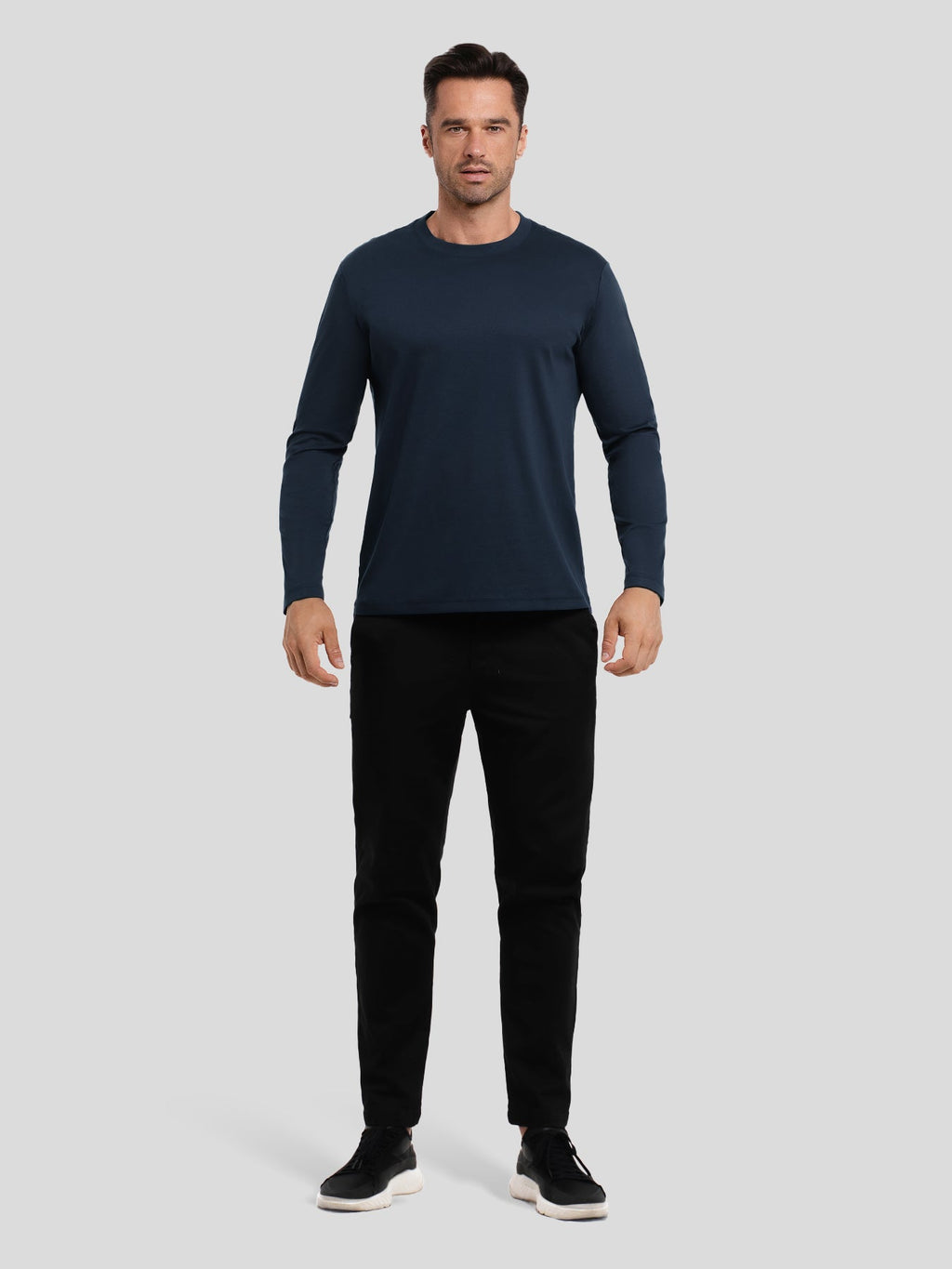 CloudWear 2.0 Split-Hem Long Sleeve Tee: Slim Fit
