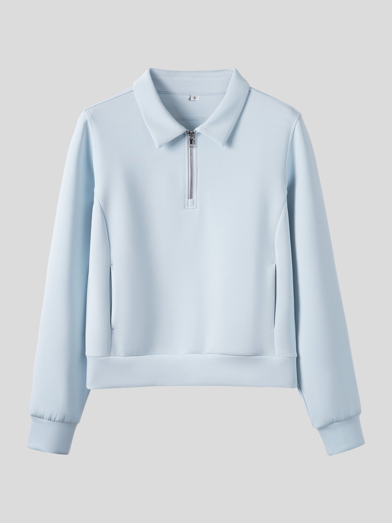 Women Modal Blend Collared Zip Tee And Drawstring Flare Pants Set