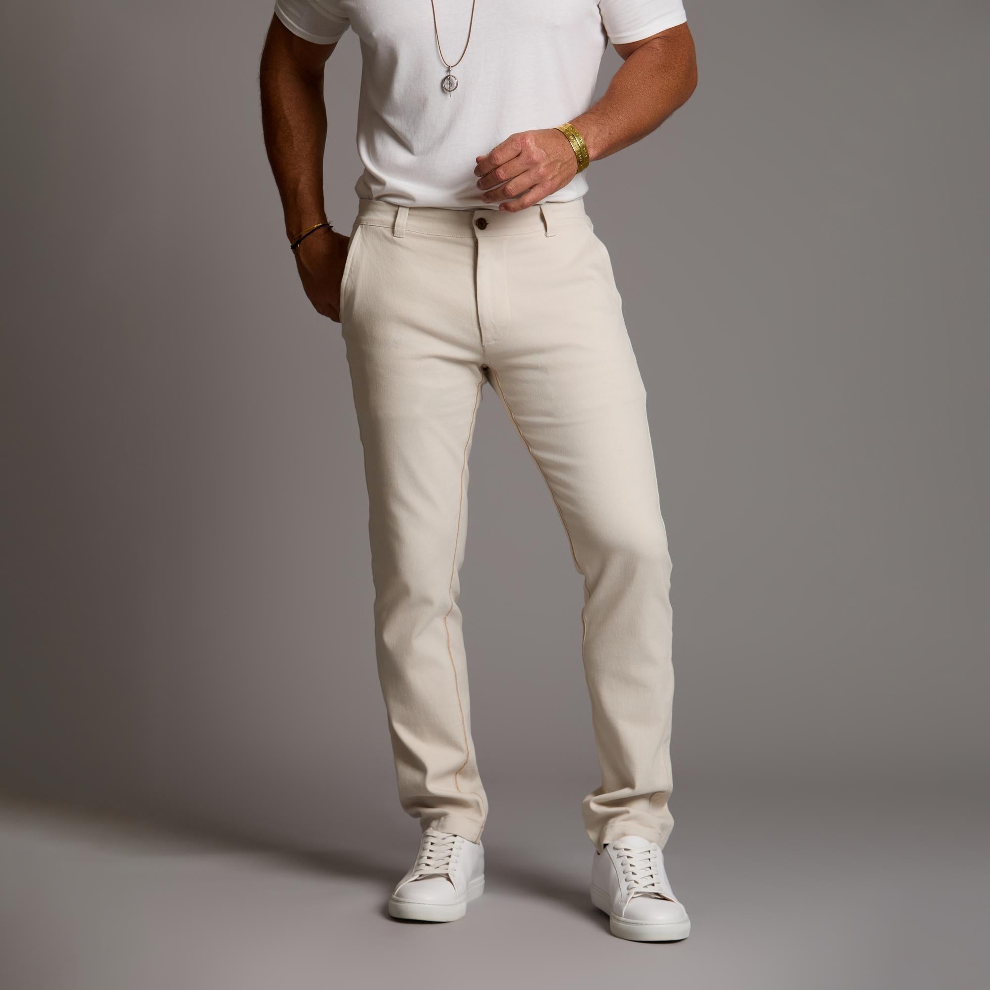 THE ELEMENTAL SLIM PANT / WHITE STONE