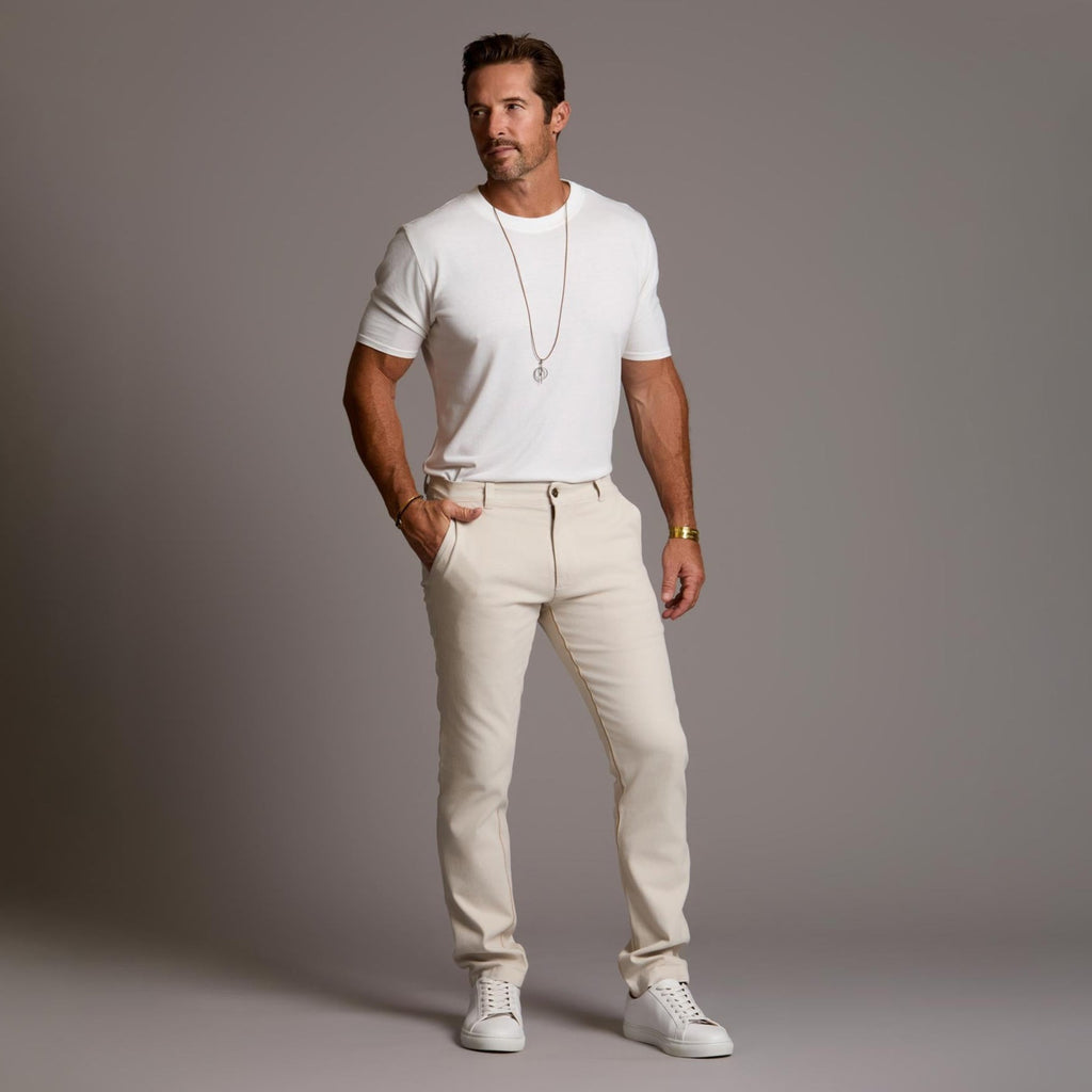 THE ELEMENTAL SLIM PANT / WHITE STONE