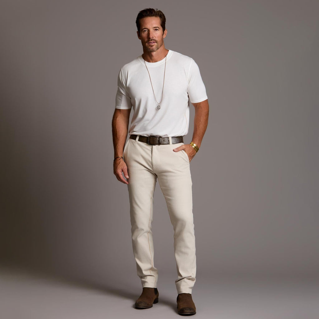 THE ELEMENTAL SLIM PANT / WHITE STONE